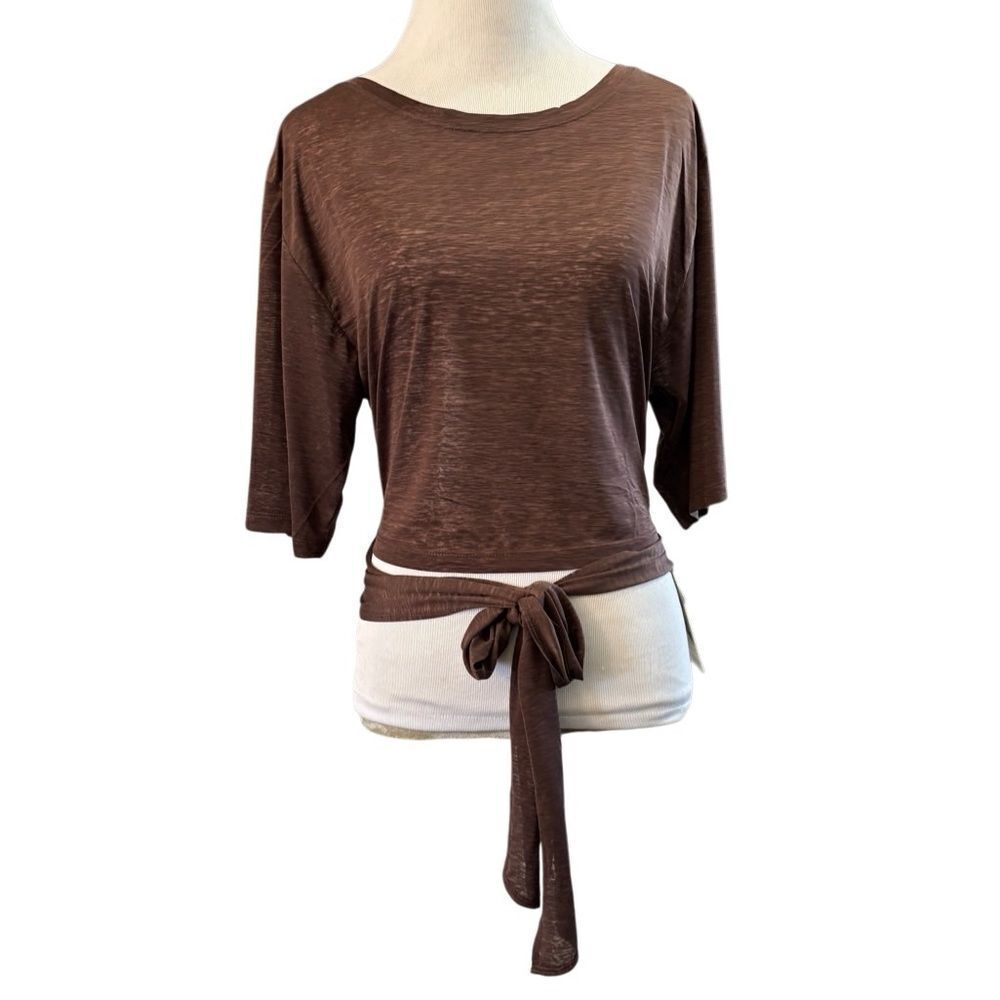 NWT Fabletics Ryan Tie Up Tee